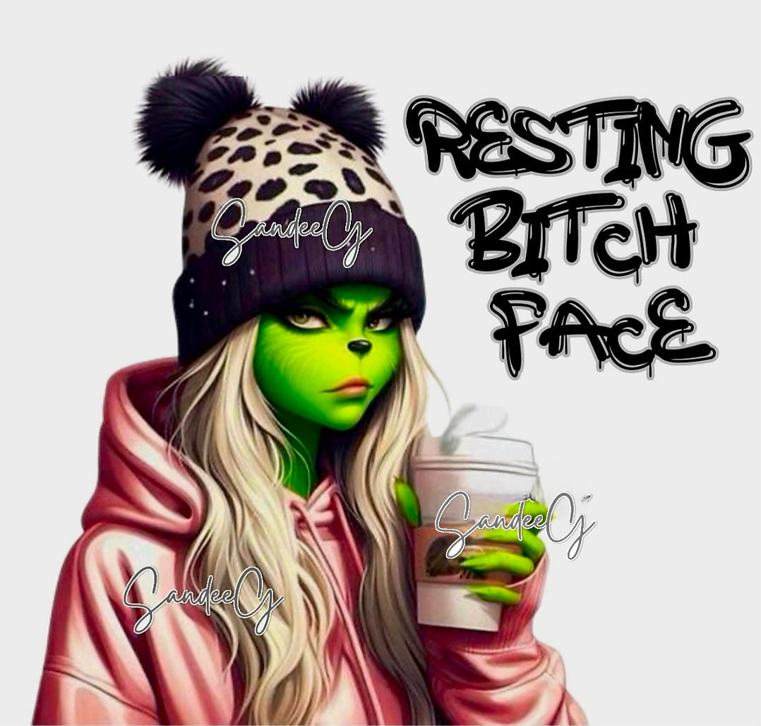 Resting Bitch Face - UVDTF Decal for cups/hard surfaces sticker