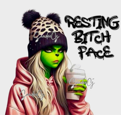 Resting Bitch Face - UVDTF Decal for cups/hard surfaces sticker