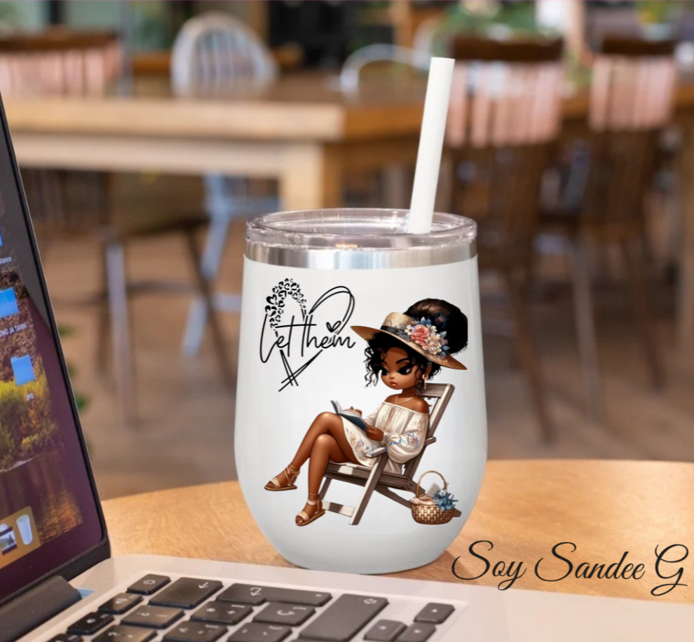 Shhh... No me hables hasta que mi taza esté vacía Calcomanía UVDTF