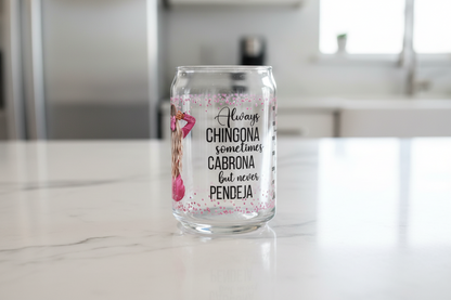 Always Chingona Girl Pink - UVDTF wrap for cups/hard surfaces sticker