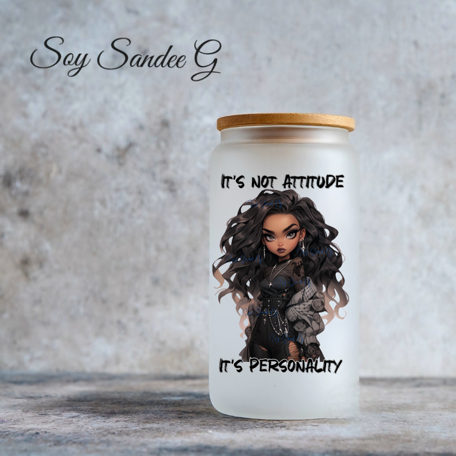 It's Not Attitude, It's Personality - UVDTF Decal for cups/hard surfaces sticker
