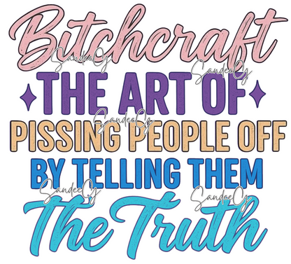 Bitchcraft - UVDTF Decal for cups/hard surfaces sticker