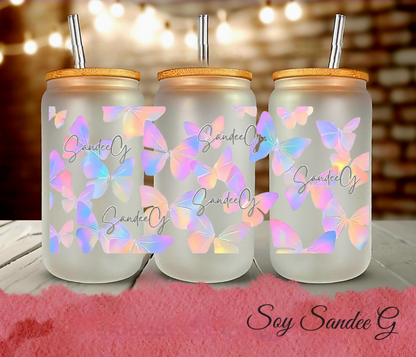 Iridescent Butterflies - UVDTF Wrap for cups/hard surfaces sticker