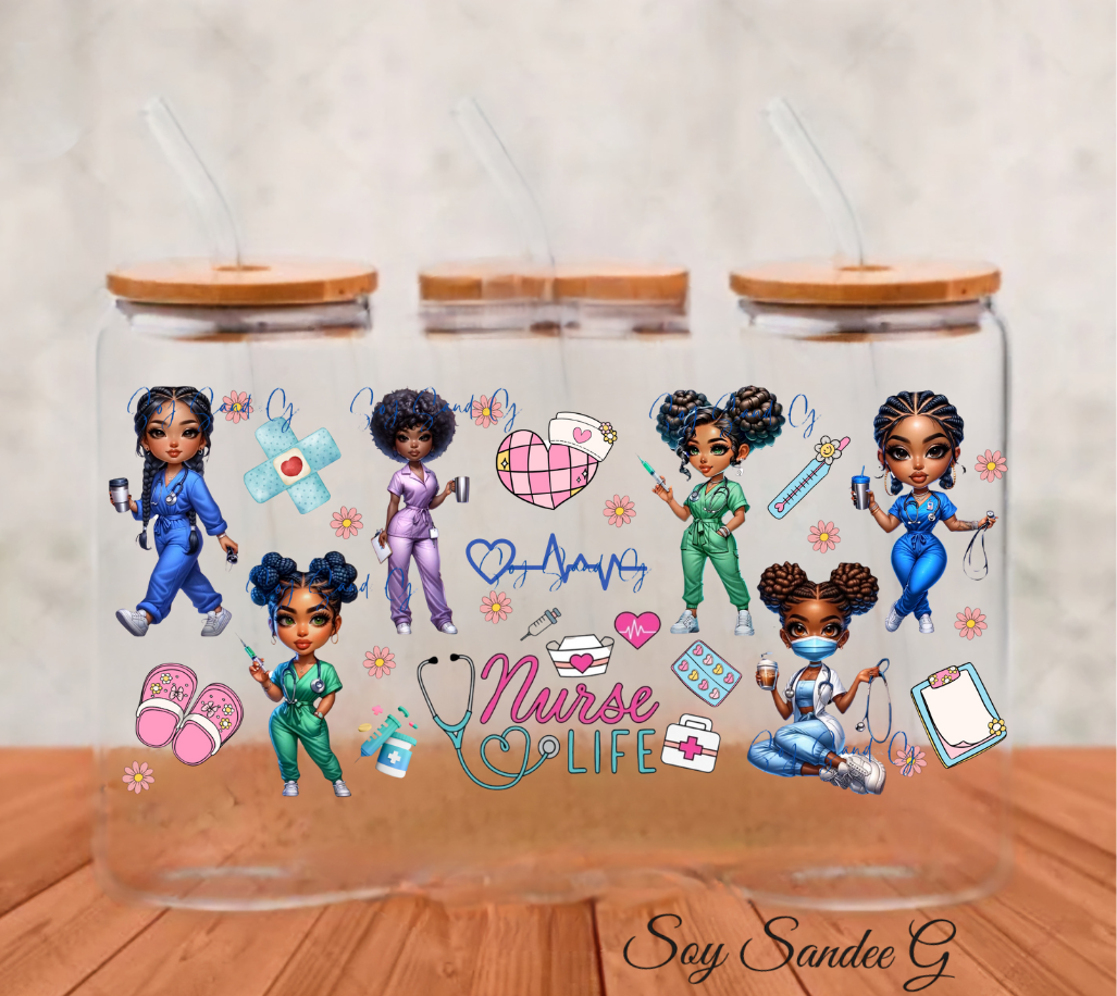Pretty Nurse Life - UVDTF Wrap for cups/hard surfaces sticker