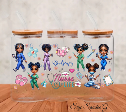 Pretty Nurse Life - UVDTF Wrap for cups/hard surfaces sticker
