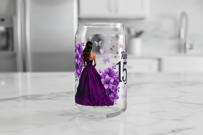 Mis Quince Dark Purple - UVDTF Wrap for cups/hard surfaces sticker