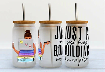 Just a Girl Boss - UVDTF Wrap for cups/hard surfaces sticker