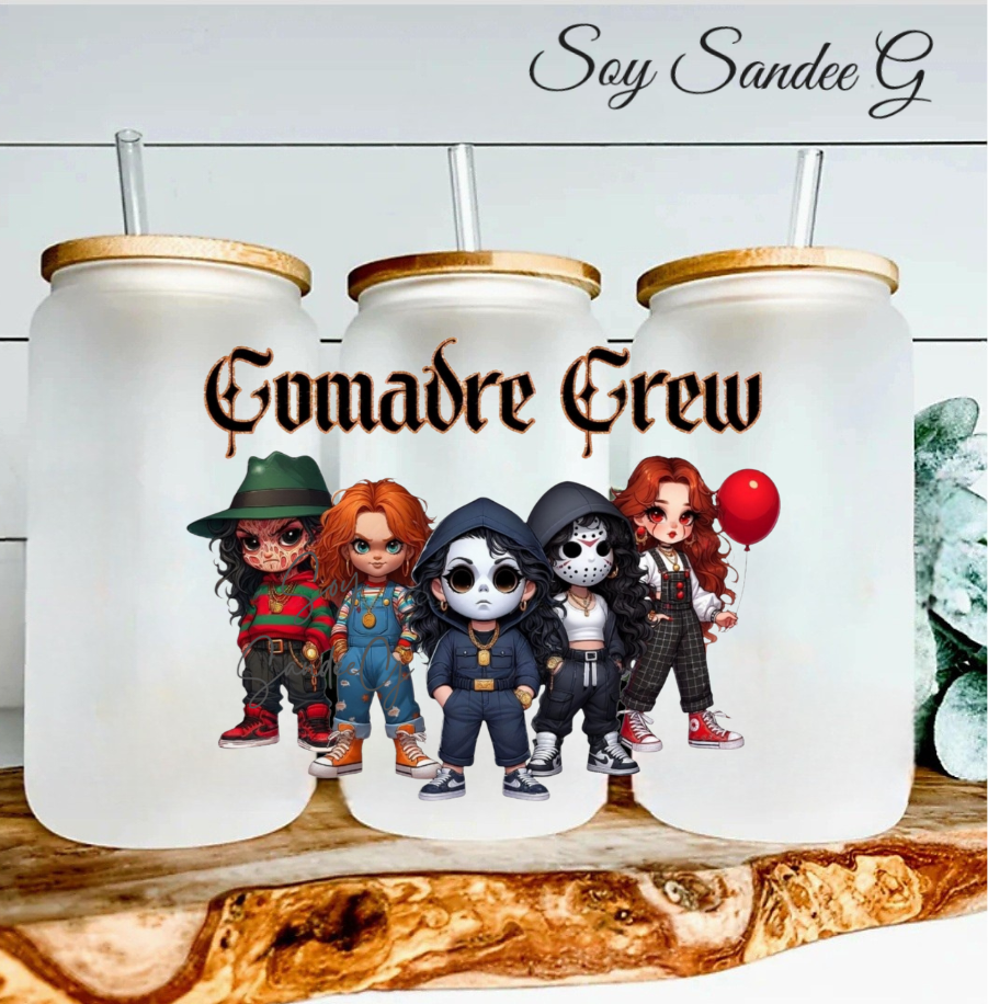 Comadre Crew Dolls - UVDTF Decal for cups/hard surfaces sticker