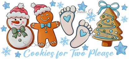 Cookies for Two Please (Blue) - UVDTF Wrap for cups/hard surfaces sticker