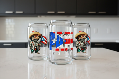 Papa Boricua - UVDTF Wrap for cups/hard surfaces sticker