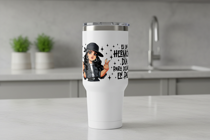 Es Un Hermoso Día Para Dejarme en Paz - UVDTF Wrap for cups/hard surfaces sticker