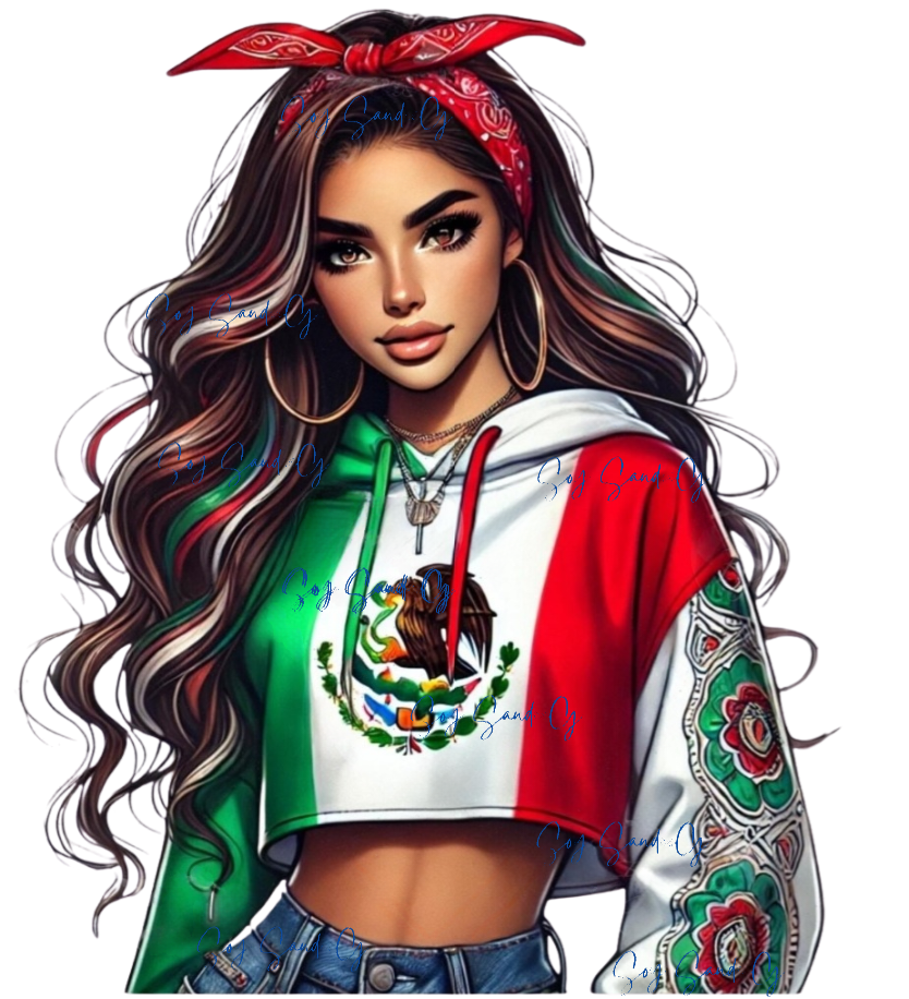 Sexy Mexican Latina #1 - UVDTF Decal for cups/hard surfaces