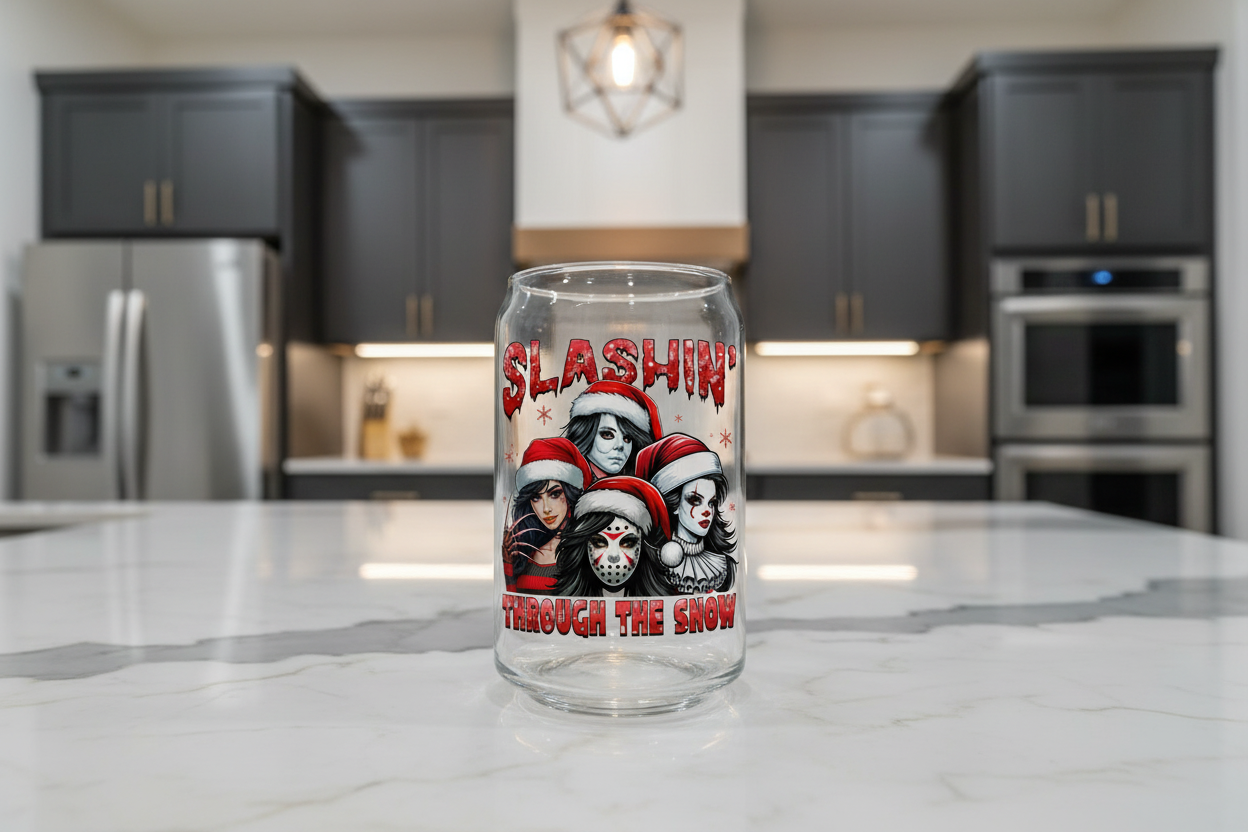 Slashing through the Snow - UVDTF Decal for cups/hard surfaces sticker