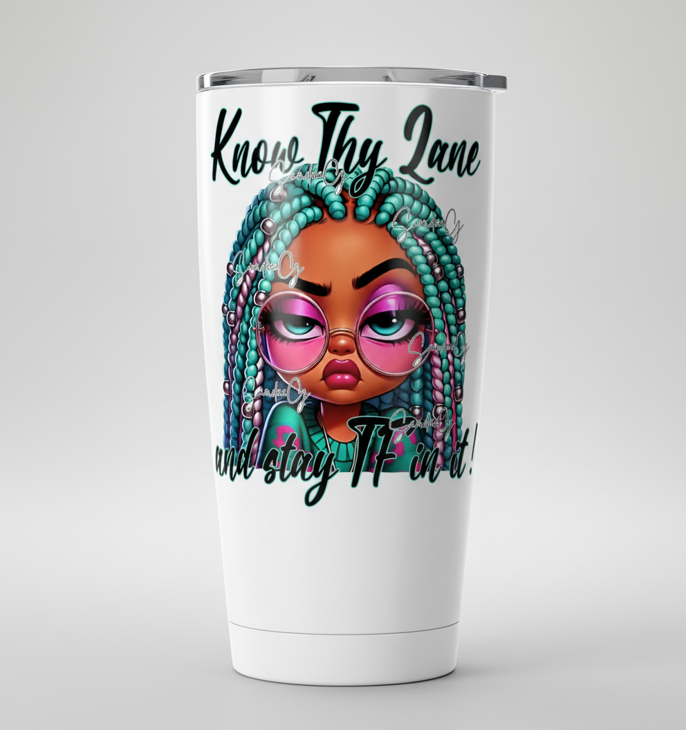 Know Thy Lane - UVDTF Decal for cups/hard surfaces sticker