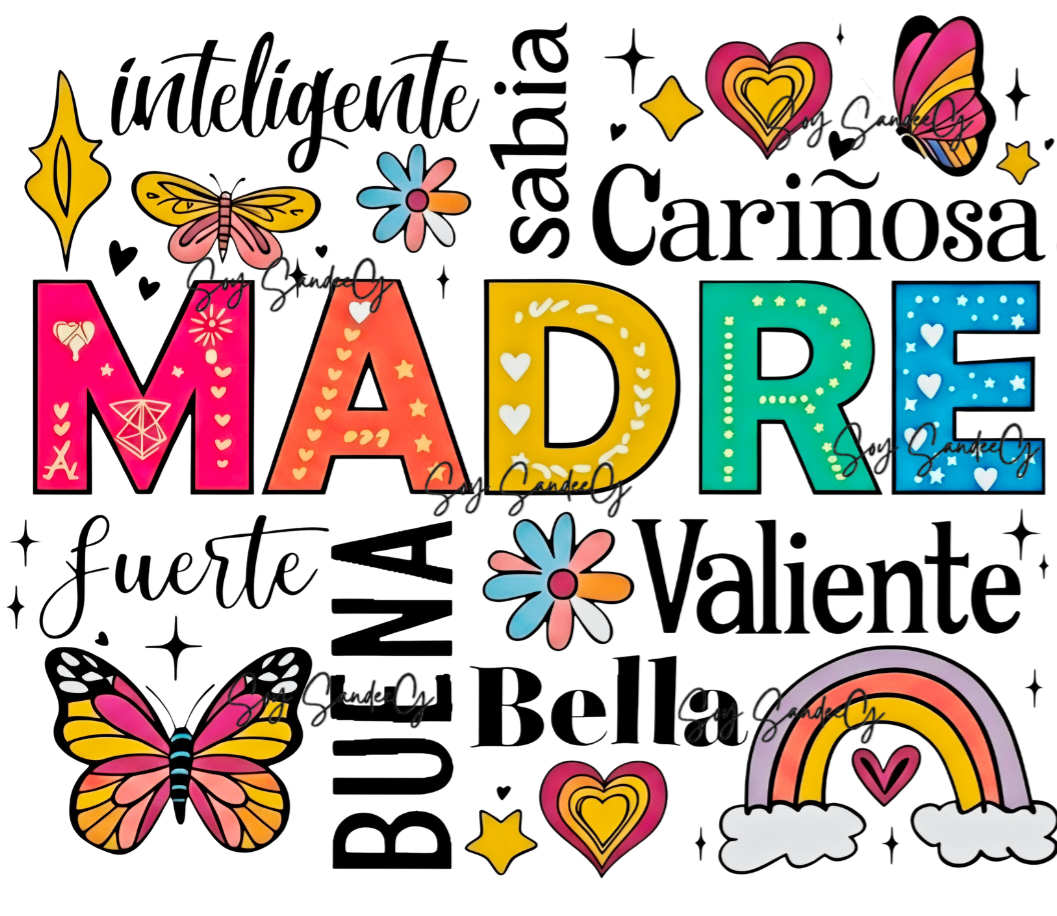 Colorful Madre - UVDTF Decal for cups/hard surfaces sticker