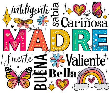 Colorful Madre - UVDTF Decal for cups/hard surfaces sticker