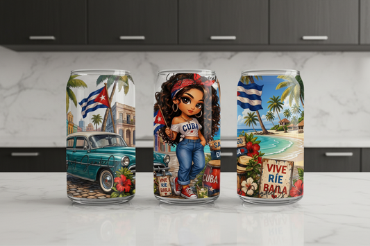 Cuba Santiago de Cuba - UVDTF Wrap for cups/hard surfaces sticker