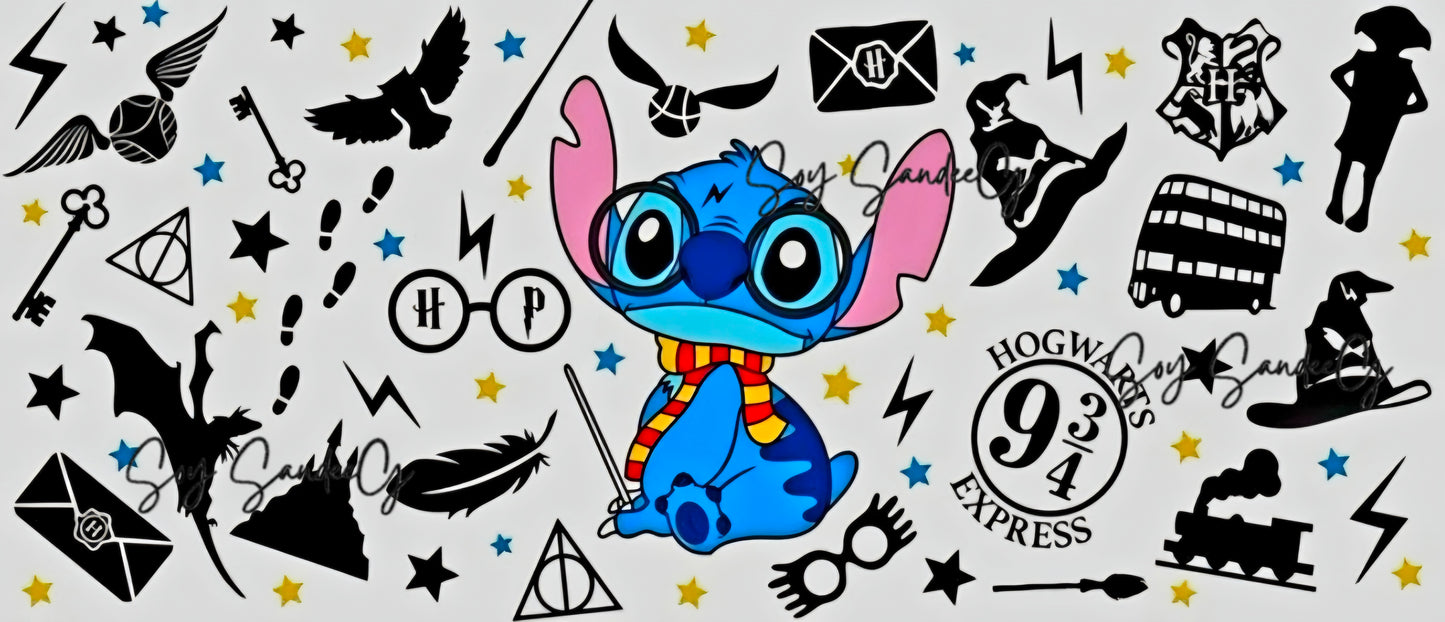 Stitch Harry Potter - UVDTF Wrap for cups/hard surfaces sticker