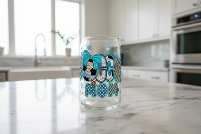 Blue Soccer Mom - UVDTF Wrap for cups/hard surfaces sticker