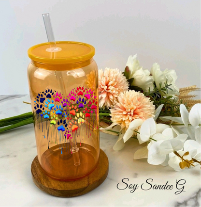 Animal Paw Print Heart - UVDTF Decal for cups/hard surfaces sticker