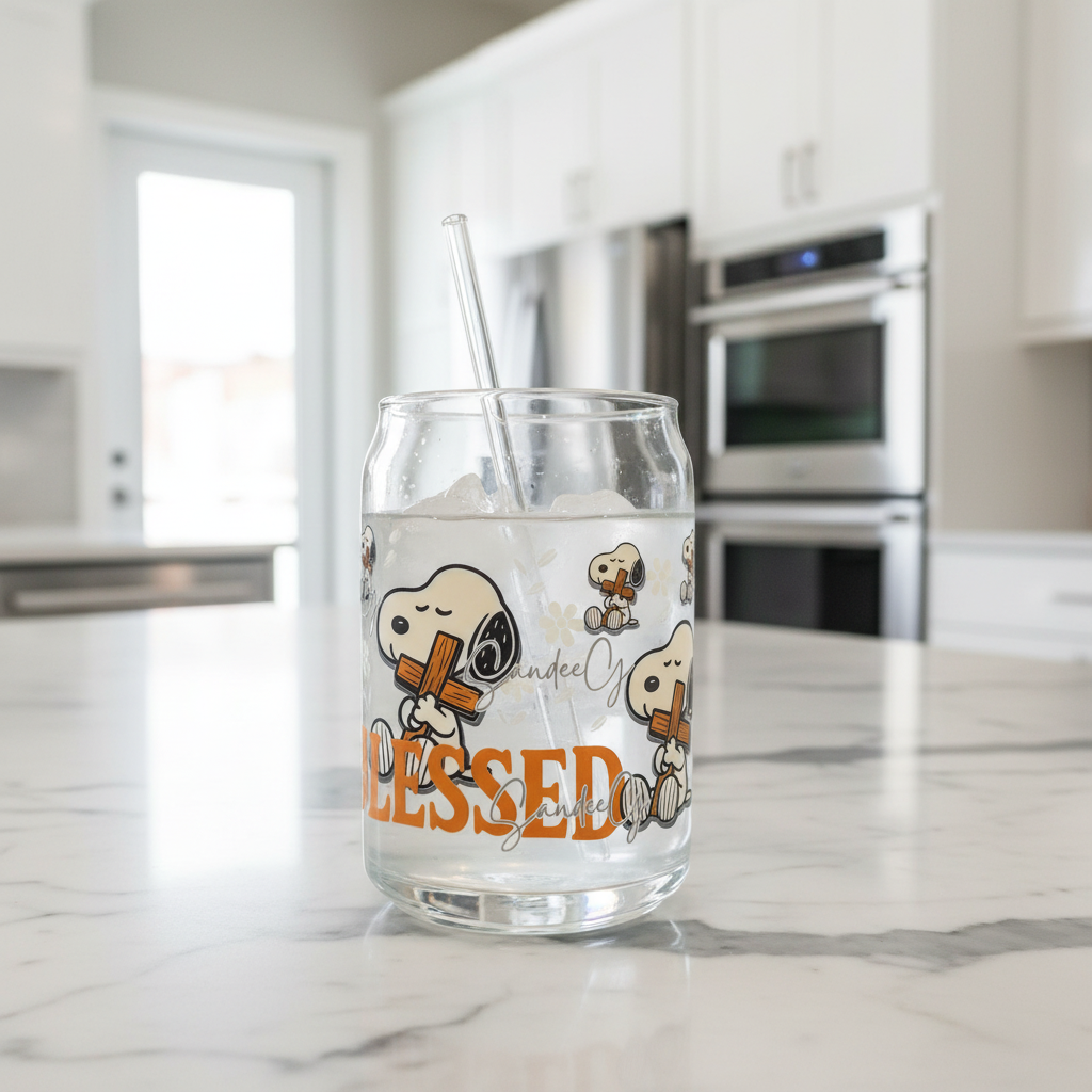 Blessed Snoopy - UVDTF Wrap for cups/hard surfaces sticker