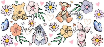 Pooh Friendship - UVDTF Wrap for cups/hard surfaces sticker