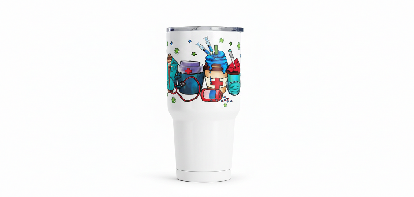 Nurse Short Cups - UVDTF Wrap for cups/ hard surfaces sticker