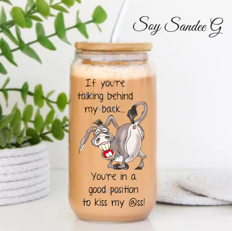 Donkey - UVDTF Decal for cups/hard surfaces sticker