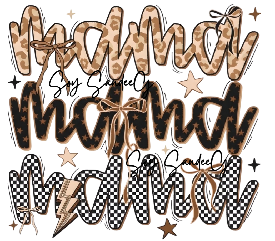Mama Mama Mama - UVDTF Decal for cups/hard surfaces sticker