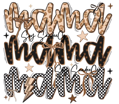 Mama Mama Mama - UVDTF Decal for cups/hard surfaces sticker