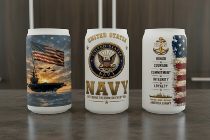 Navy - UVDTF Wrap for cups/hard surfaces sticker