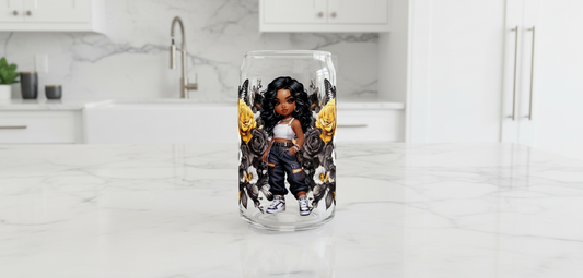 Yellow & White Roses Cutie - UVDTF Wrap for cups/hard surfaces sticker