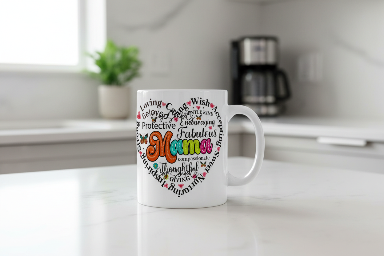 Mama Heart - UVDTF Decal for cups/hard surfaces sticker