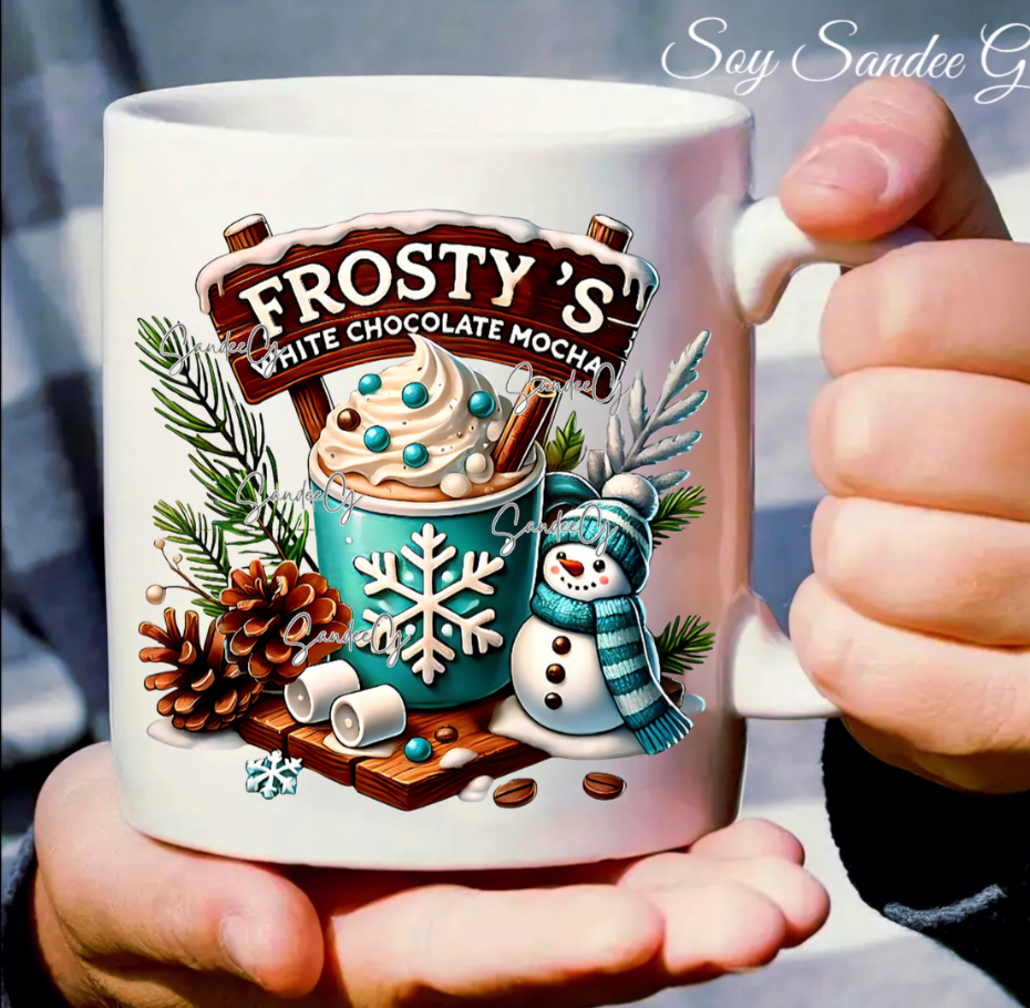 Frosty's White Chocolate Mocha - UVDTF Decal for cups/hard surfaces sticker