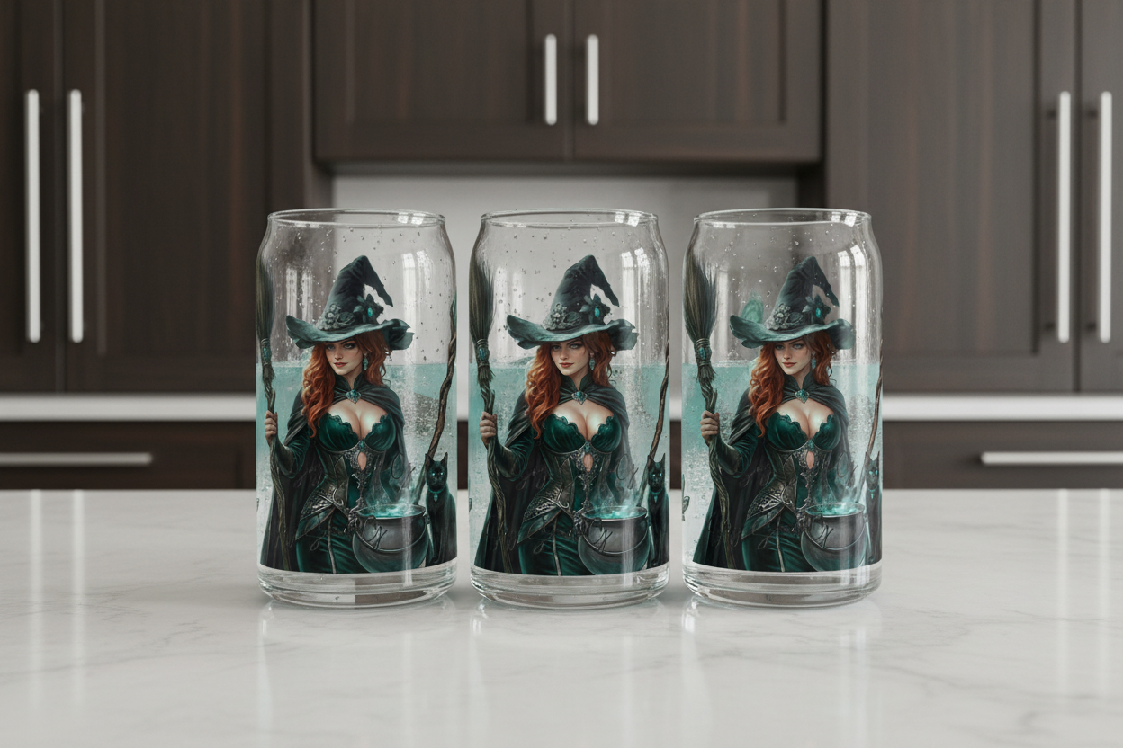 Green Witch - UVDTF Wrap for cups/hard surfaces sticker