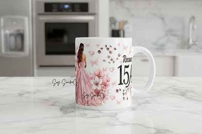 Mis Quince Pink - UVDTF Wrap for cups/hard surfaces sticker