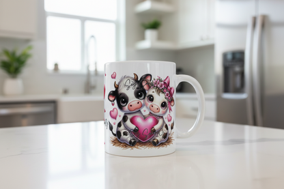 Valentine Cows - UVDTF Wrap for cups/hard surfaces sticker
