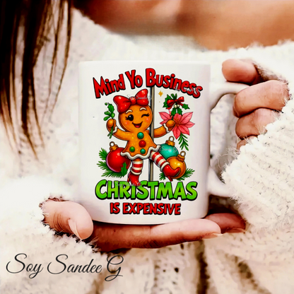 Mind Yo Business Gingerbread Girl - UVDTF Decal for cups/hard surfaces sticker