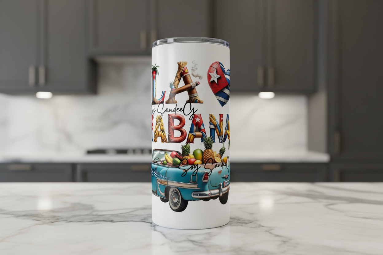 La Habana Cuba - UVDTF Wrap for cups/hard surfaces sticker