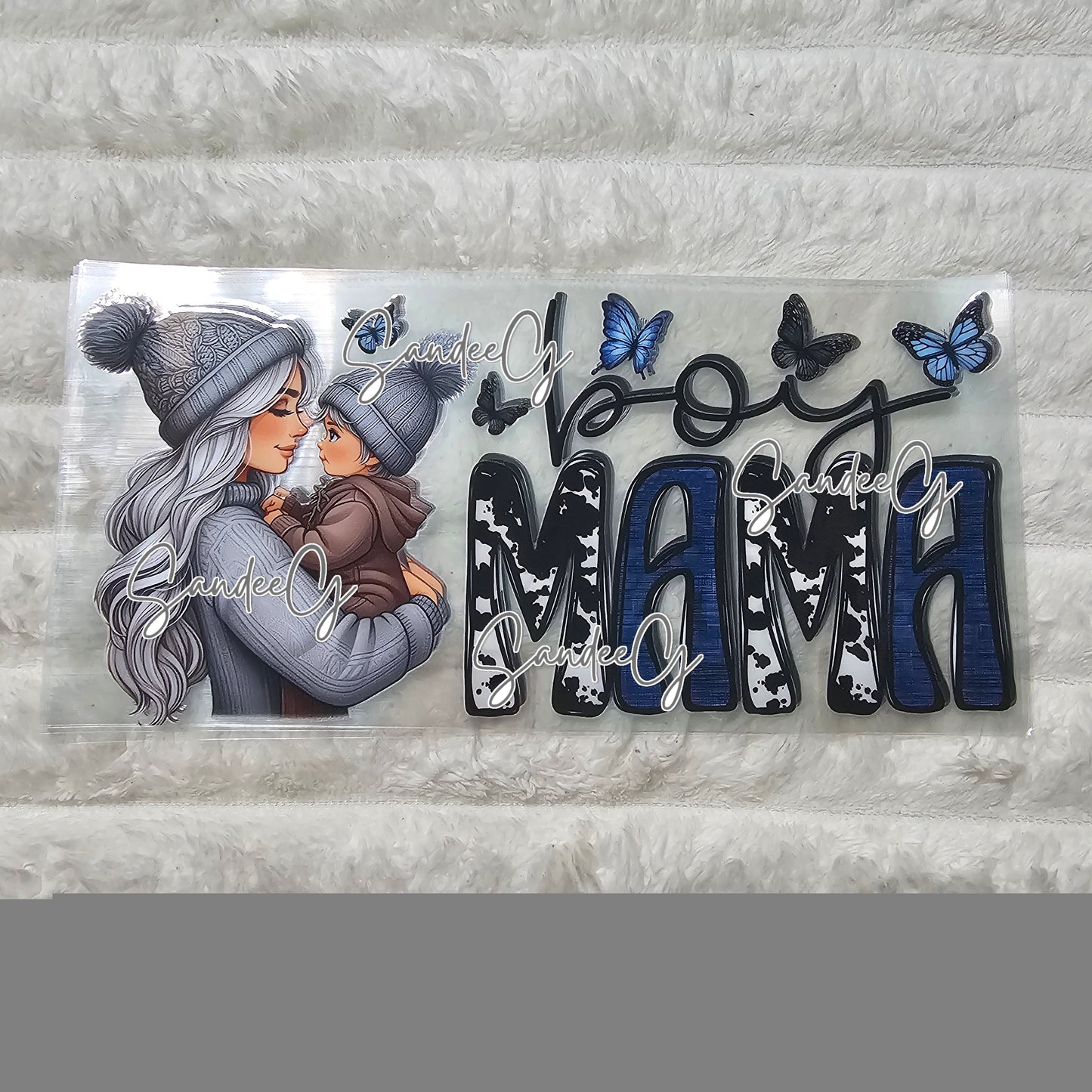 Boy Mom - UVDTF Wrap for cups/hard surfaces sticker