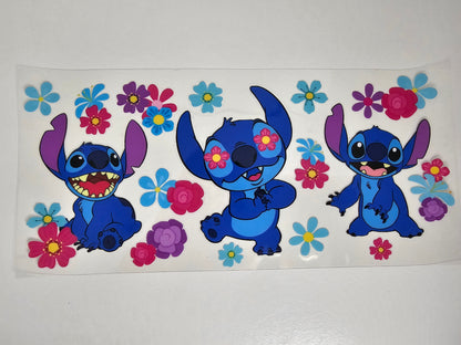 Ohana Flowers - UVDTF Wraps for cups/hard surfaces sticker