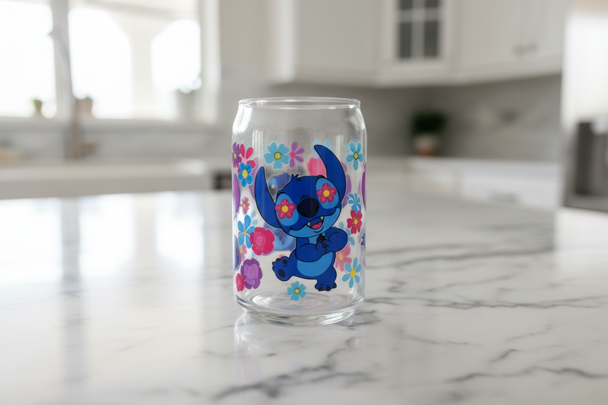 Ohana Flowers - UVDTF Wraps for cups/hard surfaces sticker