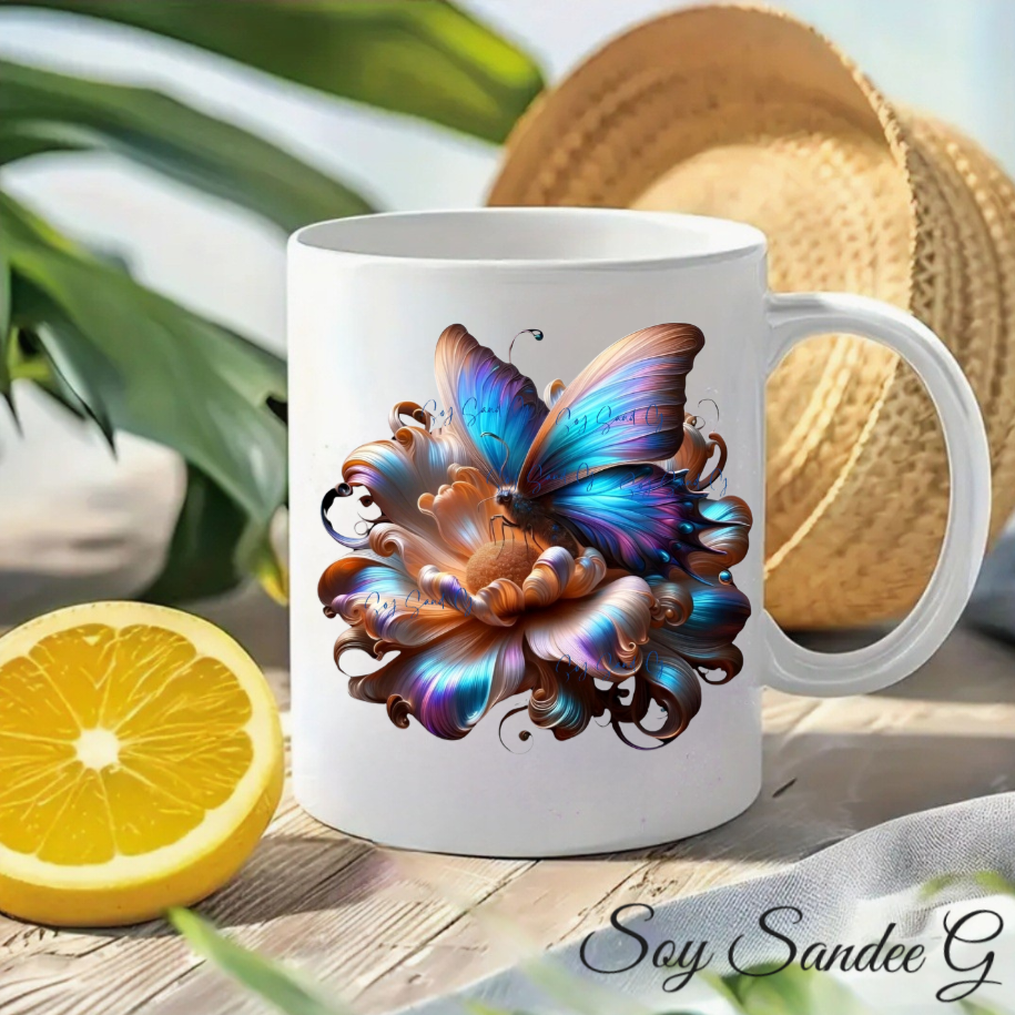 Iridescent Butterfly - UVDTF Decal for cups/hard surfaces sticker