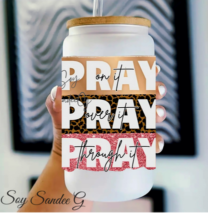 Pray On It - UVDTF Small Decal for cups/hard surfaces sticker