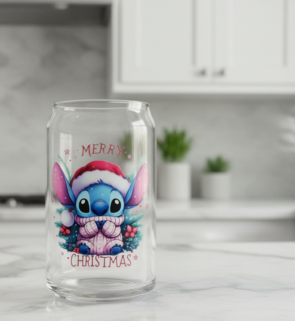 Calcomanía UVDTF de Stitch Pink Sweater