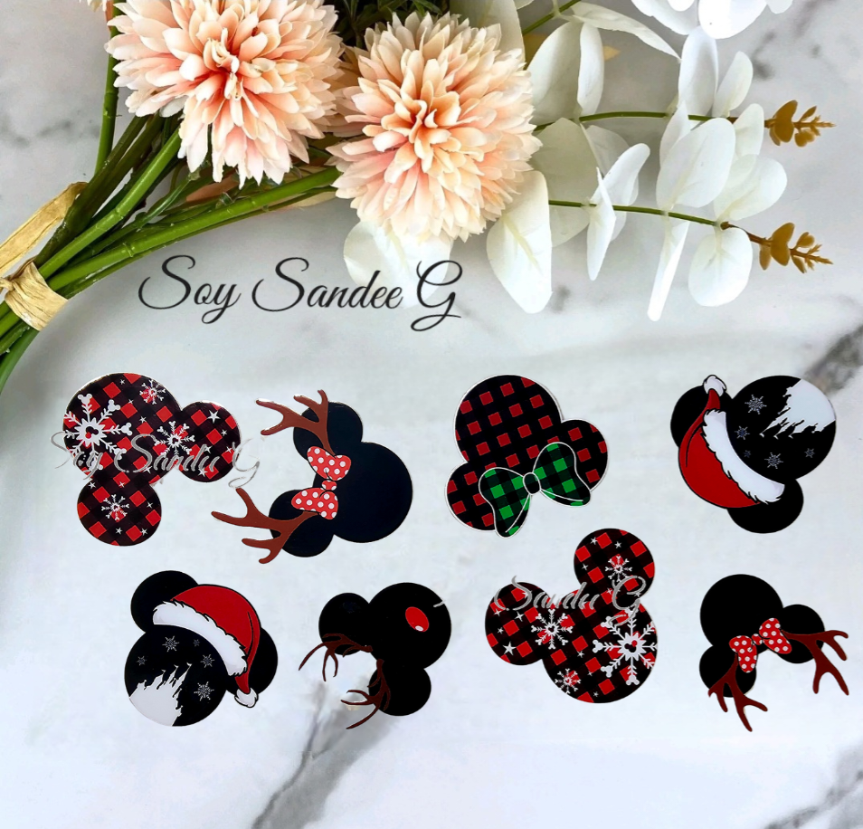 Xmas Mickey's - UVDTF Wrap for cups/hard surfaces sticker