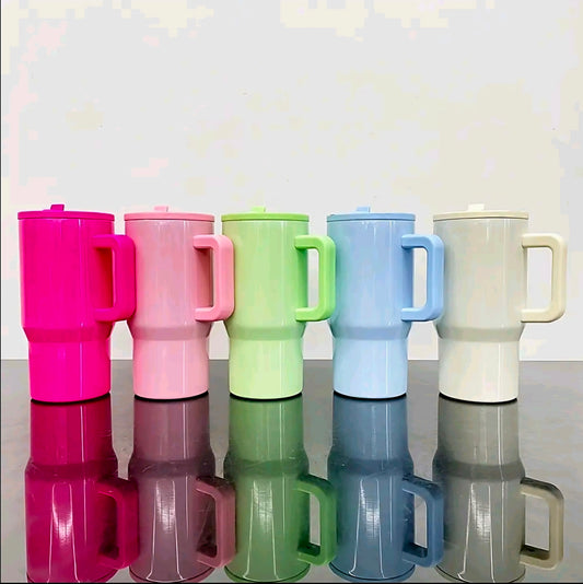 20 oz Stainless Steel Tumbler with Flip Straw