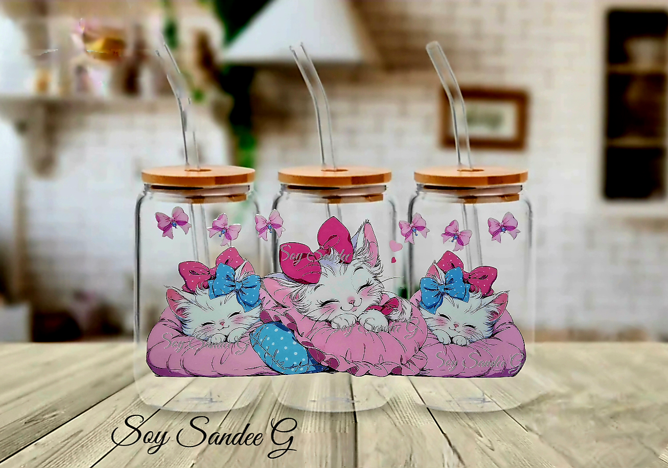 3 Sleeping Cats - UVDTF Wrap for cups/hard surfaces sticker