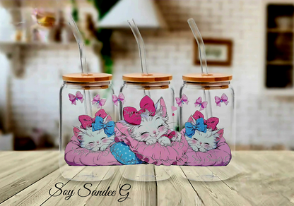 3 Sleeping Cats - UVDTF Wrap for cups/hard surfaces sticker