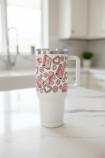 Pink Bibles - UVDTF Wrap for cups/hard surfaces sticker
